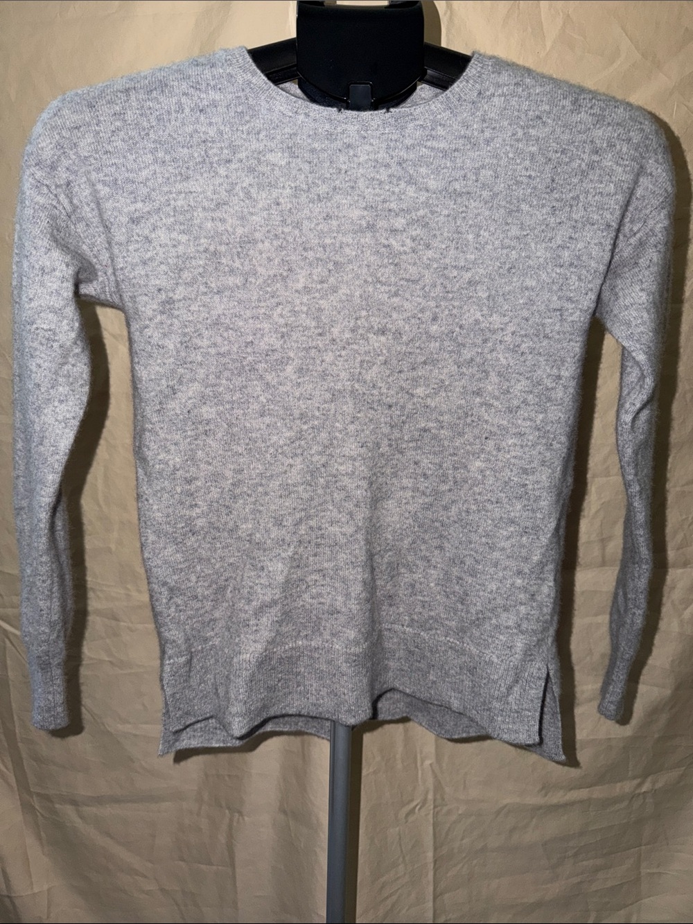 Aqua Light Gray Crewneck Sweater